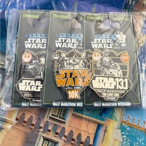 2017 runDisney Light Side Challenge Pins